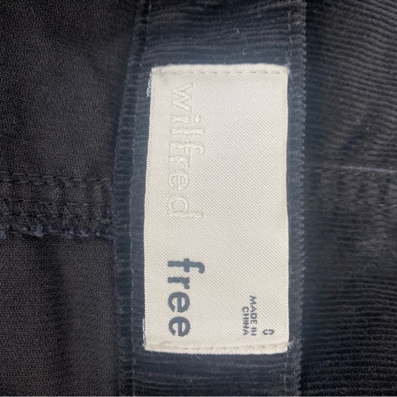 Aritzia Wilfred Free Black Corduroy Ribbed Mini Skirt - Picture 7 of 7